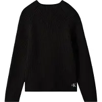 Calvin Klein Pusero - Joustinneule - Paksu - Musta - - 10 v (140) - Puserot