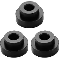 Typecat 3Pcs Shower Fixing Kit Equipment Water Pipe Copper Decorative Cover Bathroom Faucet Accessories Electroplating-Black
