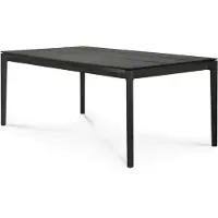 Ethnicraft Bok Ruokapöytä 90x180 cm Musta lakattu tammi