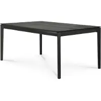 Ethnicraft Bok Ruokapöytä 80x160 cm Musta lakattu tammi