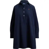 Ralph Lauren Corduroy Pleated Shirtdress - Navy - 40