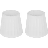 Typecat 2X Vintage Fabric Lamp Shade Table Desk Bed Lamp Cover Holder Chandelier White