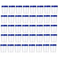 Exogio 40 Pack 4oz Small Containers with Lids,Reusable Salad Dressing Container Airtight Leakproof Condiment Containers