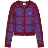 Puma T7 Tartan Slim Knitted Cardigan Women, koko Medium