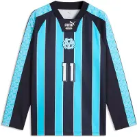 Puma Om King Jersey Ls New Navy-bright Aqua - , koko Large