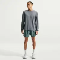 Nike Juoksu-t-paita Dri-fit Miler Uv L/s - Harmaa/heijastava Hopea, koko X-Large