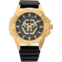 Philipp Plein Analoginen kello kulta / musta