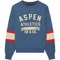 Superdry for woman. W2012734A Preppy SKI blue sweatshirt (XS), Casual, Cotton