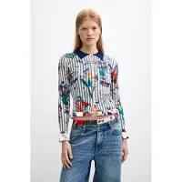 Desigual Paita laivastonsininen / keltainen / tummanvihreä / valkoinen