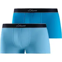 s.Oliver Bokserishortsit sininen / musta / valkoinen