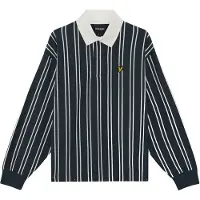 Lyle & Scott Vertical Stripe Rugby - Navy - L
