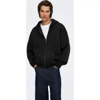Only & Sons Onsceres Ovz Zip Hoodie Sweat Noos - Black - L