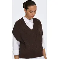 ONLY Onlmelody Vest Knt Noos - Brown - M