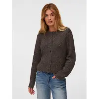 Vero Moda Vmnovah Ls O-Neck Button Cardi Ga Noos - Brown - L