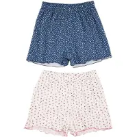 Trendyol Pyjamashortsit laivastonsininen / pastellinvihreä / pitaija / valkoinen