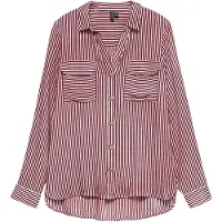 Vero Moda Pusero 'VMBumpy' viininpunainen / valkoinen