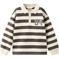 Mango Striped Polo Sweatshirt - Brown - 98