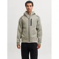 Jack & Jones Jcofusion Sweat Full Zip Hood - Khaki green - XL