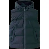 Mango Quilted Gilet With Hood - Navy - 164