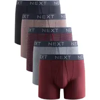 Next Bokserishortsit meleerattu beige / marine / basaltinharmaa / marjat / tummanpunainen