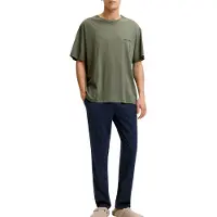 Jack & Jones Pitkä pyjama 'JACEVEREST' laivastonsininen / oliivi
