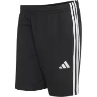 Adidas Urheiluhousut 'Essentials 3-Stripes Fleece' musta / valkoinen