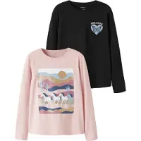 Name it Paita 'NKFVIX' vaaleansininen / pastellinpinkki / musta / valkoinen