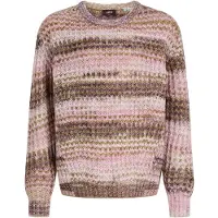 JJXX Kids Jxsimone Space Dye Crew Neck Knit Grl - Khaki green - 140
