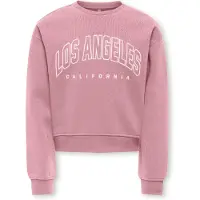 ONLY Kogsweat Ls Crew Ovz Stat Swt Noos - Pink - 146-152