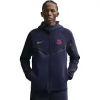 Nike Barcelona Huppari Tech Fleece Full Zip - Sininen/keltainen - , koko X-Large