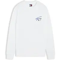 Tommy Hilfiger Tjm Slim Signature Chest Tee Ls - Cream - XS