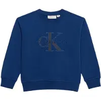 Calvin Klein Seasonal Monologo Cn Sweatshirt - Navy - 152 x 12
