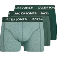 Jack & jones Bokserishortsit 'JACFax' minttu / tummanvihreä / meleerattu vihreä / valkoinen