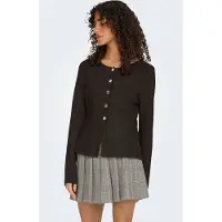 ONLY Onlmelli Ls Oneck Button Cardi Knt Noos - Brown - S