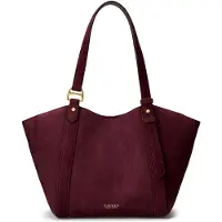 Ralph Lauren Tasha Olkalaukku Nahka 37 cm Punainen