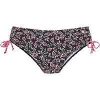 LASCANA Bikinihousut tumma pinkki / musta / valkoinen