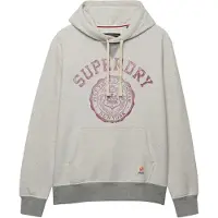 Superdry for man. M2014562A Essential gray hoodie (XXL), Casual, Grey, Cotton