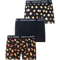 Jack & Jones Jackevin Food Trunks 3 Pack - Black - XXL