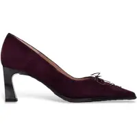 Hispanitas for woman. HI264951 Paris Leather Shoes in Burgundy (40), 3 to 5 cm, None, Party, Maroon