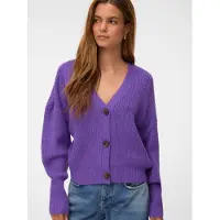 Vero Moda Neuletakki 'VMLEA' tummanvioletti