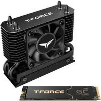 Team Group T-Force GC PRO 2TB PCIe 5.0 NVMe M.2 2280 SSD Black with T-FORCE DARK AirFlow 12500/11000MB/s Heatsink (TM8FM7002T0C133)