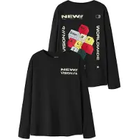 Name it Nkmlowen Ls Nreg Top Box - Black - 122-128
