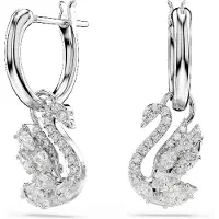Swarovski Korvakoru 'SWAN' valkoinen