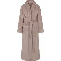 Hunkemoller Robe Long Soft Fleece - Beige - XS/S