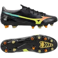 Mizuno Alpha Iii Made In Japan Sg Bright Black - Musta/oranssi - Pehmeä Nurmi (Sg), koko 44
