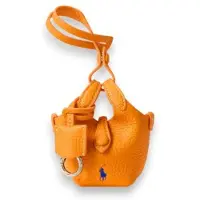 Ralph Lauren for woman. 427P17791006 Orange leather Polo Play charm for bag (OSFA), Casual