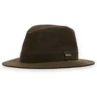 Barbour for woman. LHA0401 Vintage waxed olive green Bushman hat (M), Casual, Cotton