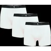 Ralph Lauren for man. 714965507013 Set of 3 classic white cotton blend boxers (M), Homewear