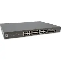 Level One GTP-2871, Hallittu, L3, Gigabit Ethernet (10/100/1000), Täysin kaksipuolinen, Power over Ethernet -tuki, Telineasennus