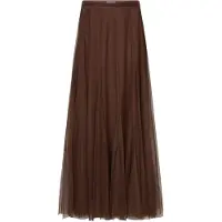Dante 6 -Taryn Tulle Maxi Skirt - Brown - 36